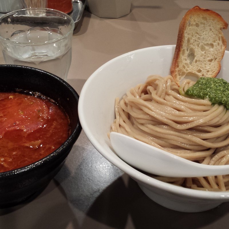 海老トマトつけ麺(らーめん 五ノ神製作所 )