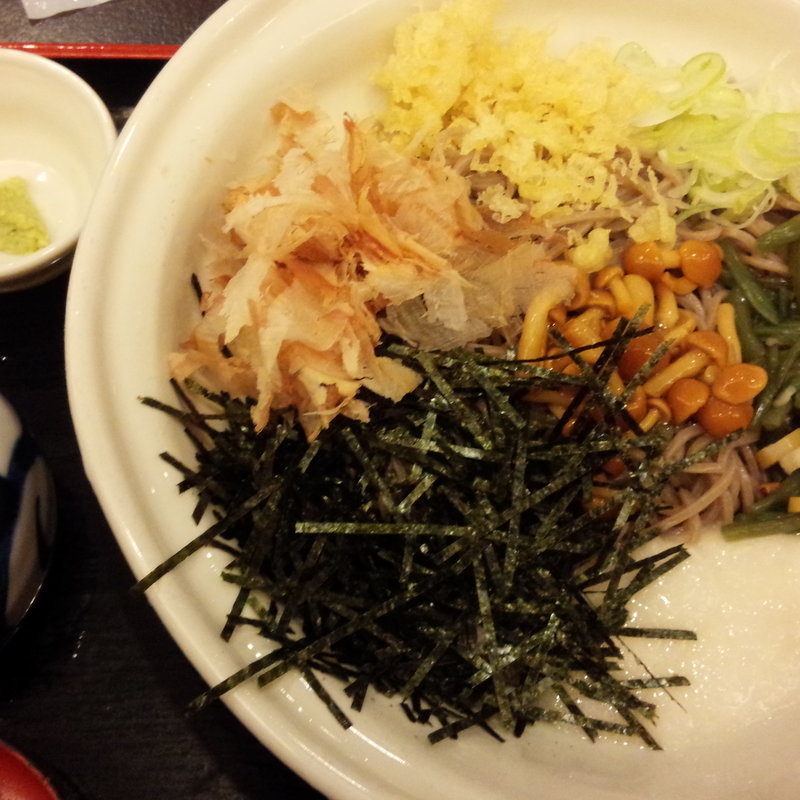 冷やし山菜とろろそば(おらがそば )