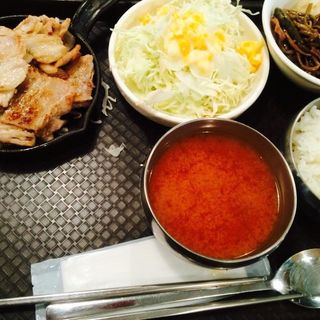 サムギョプサルランチ(肉が旨いカフェ NICK STOCK 渋谷道玄坂)