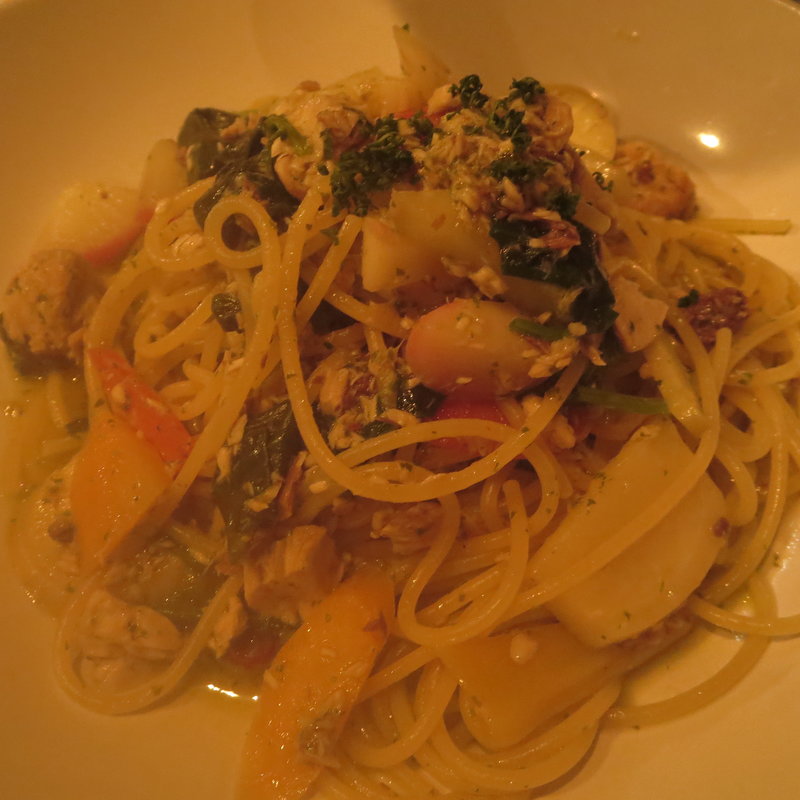 自家製ツナとカブのパスタ(カネ保水産)