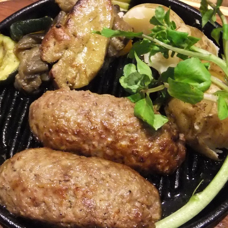 欲張りセットのフォアグラセット(いしがまやハンバーグ アトレ吉祥寺店)