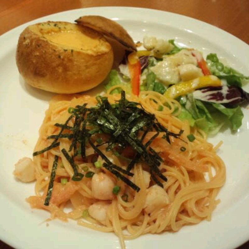 セットメニュー　明太子スパ(オリーブハウス 吉祥寺アトレ店)