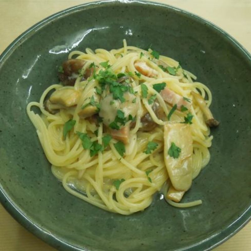 ベーコンときのこのオーガニックパスタクリームソース(ローズベーカリー 吉祥寺 )