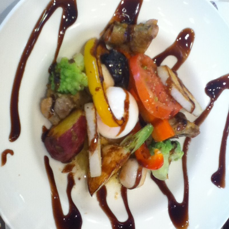 グリルチキンのファームズプレート(アフタヌーンティー・ティールーム 天王寺ミオ)