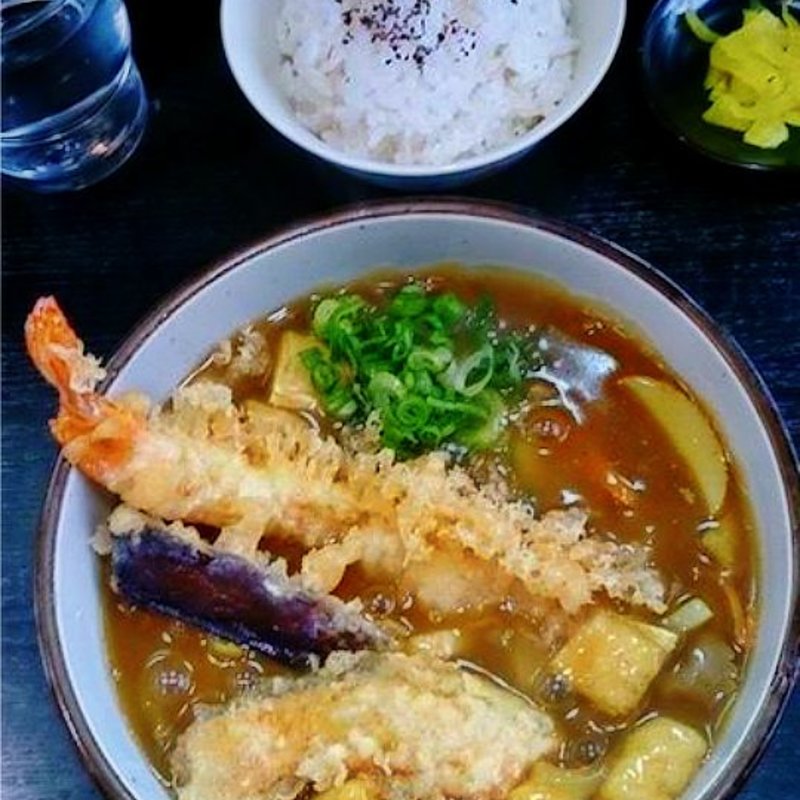 天ぷらカレーうどん(手打庵 )
