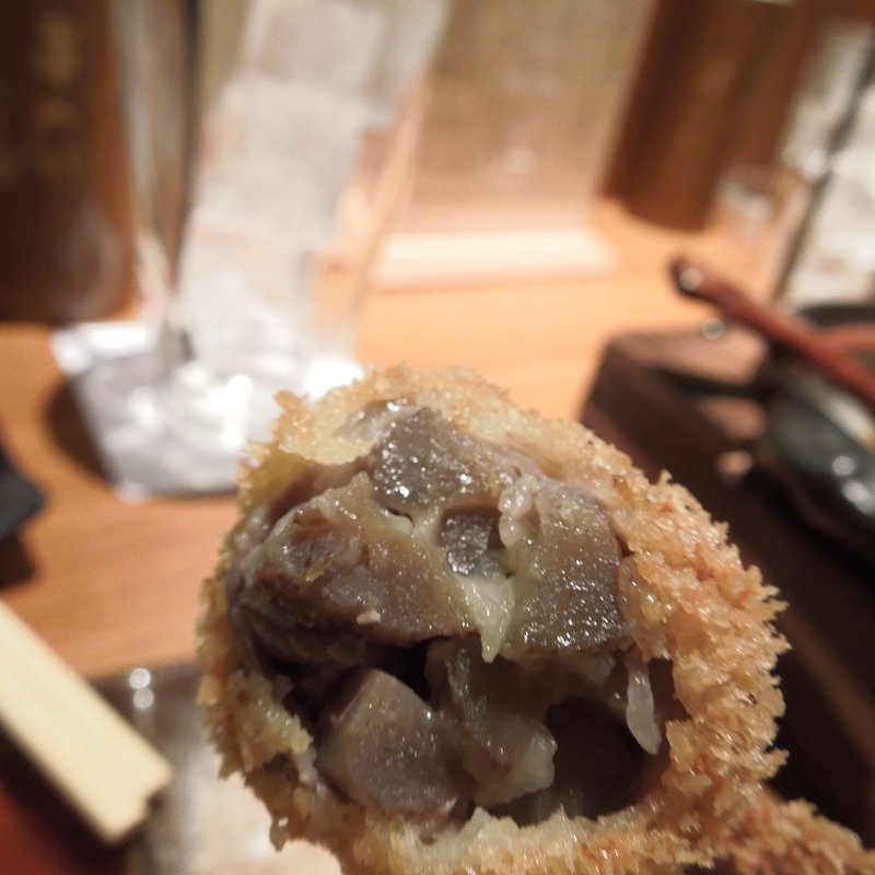 ごぼうの牛肉まき(串あげ 串吉 吉祥寺)