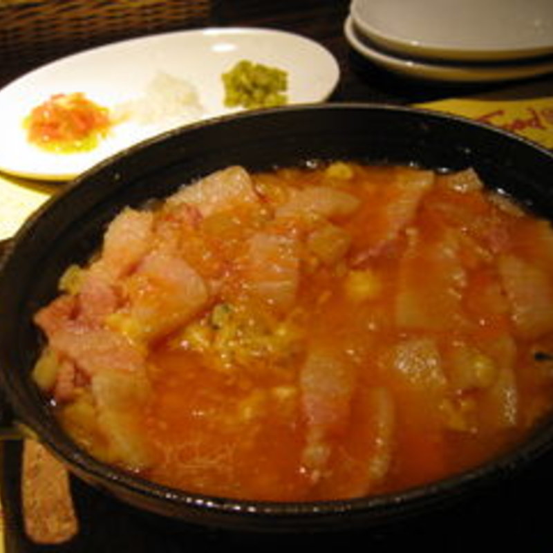 岩中豚のベーコンのメロッソ(スペインバル ヴィータ)