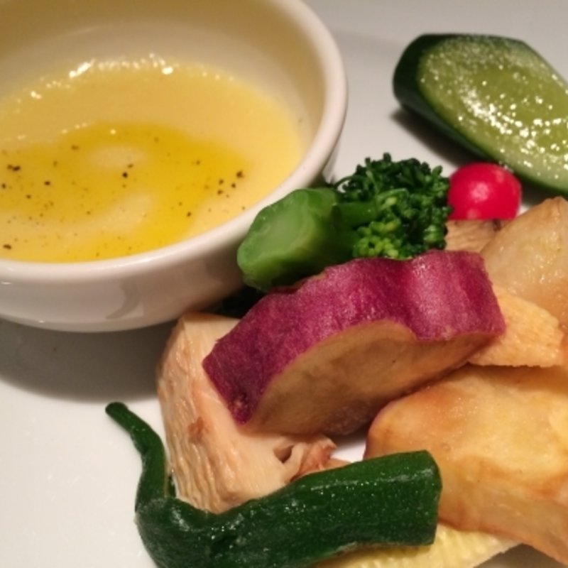 ごろごろ野菜のあたたかいチーズディップサラダ(和カフェ　yusoshi)