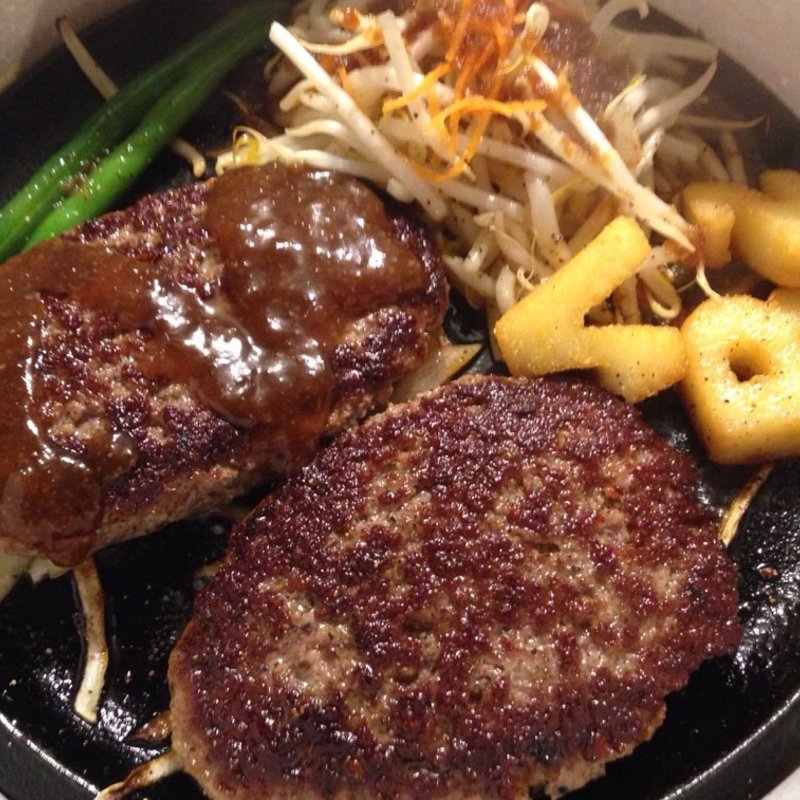 鉄板ハンバーグ(堀留町ステーキハウス )