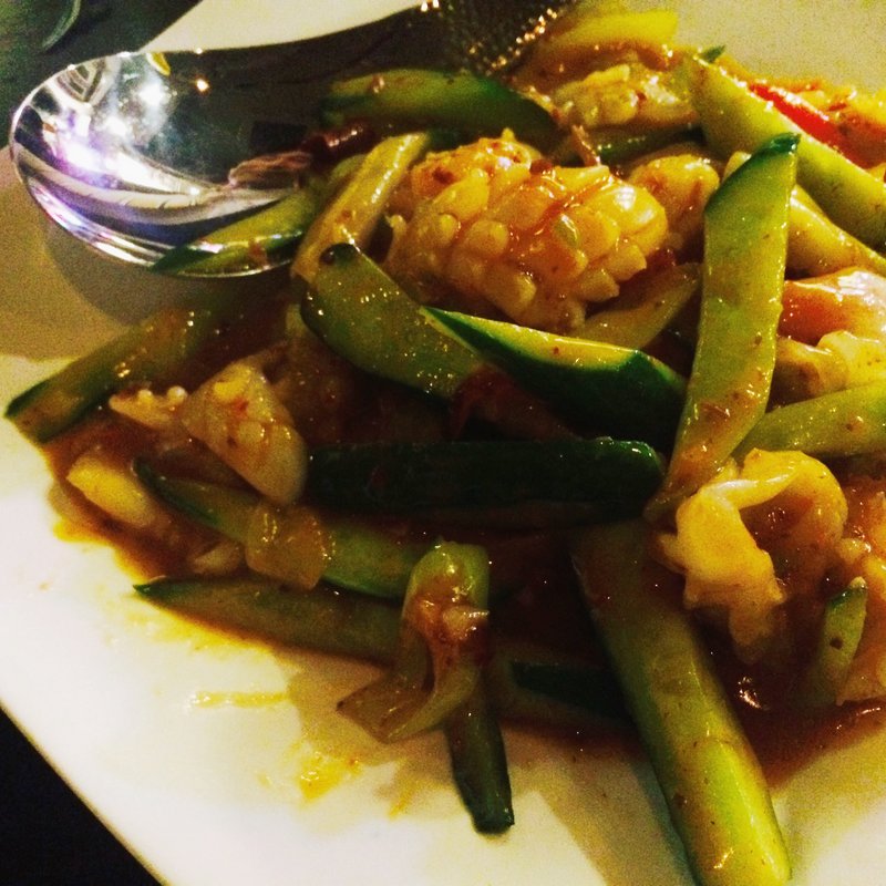 イカときゅうりのXO醤炒め(楊 )