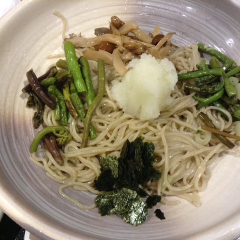 山菜そば(明石焼 ぶぶ亭)