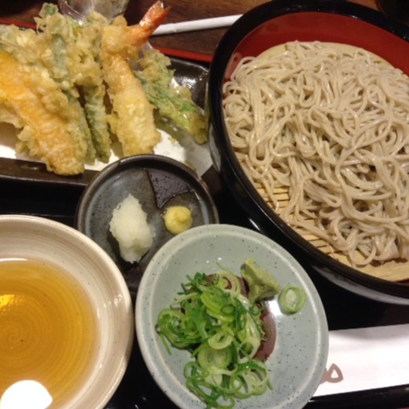 天ざるそば(明石焼 ぶぶ亭)