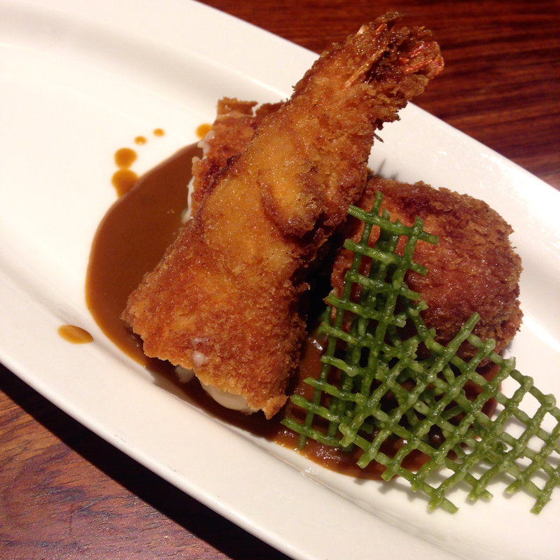 ロケット海老と湯葉のクリーミィコロッケ(飯家おかん ひま和り （ヒマワリ）)