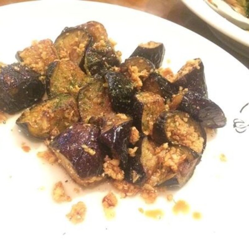 なすのにんにく炒め(恵比寿にんにくや)