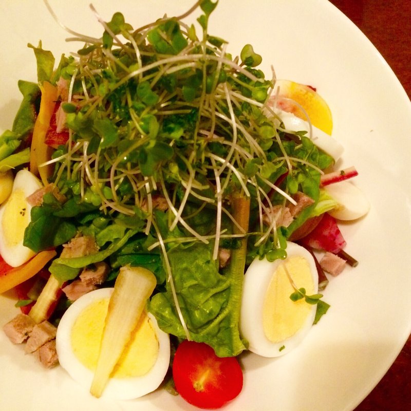 自家製ツナと10 品目の野菜、たまごのサラダ (モン・トレゾール 東京 （mon tresor tokyo）)