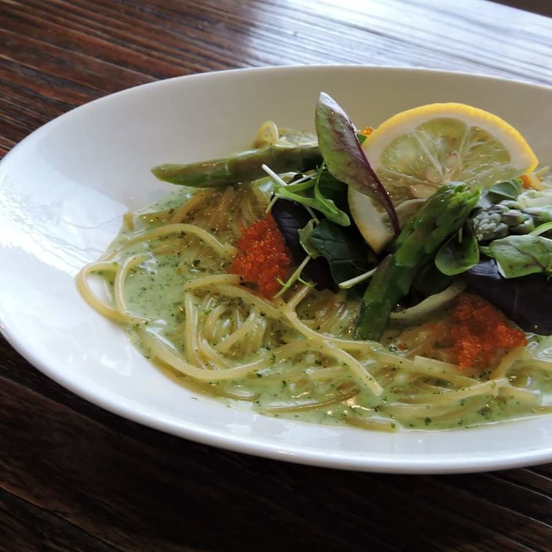 アスパラのバジルクリーム(スナンカフェ （Sunan Cafe）)