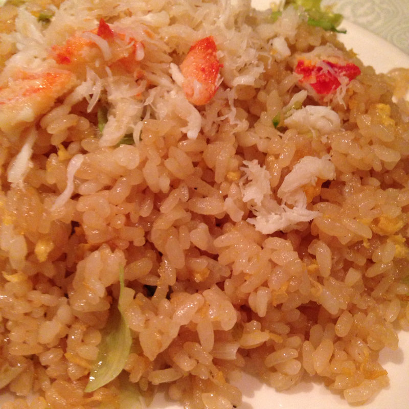 蟹入りレタス炒飯(Shanghai Dining 状元樓)