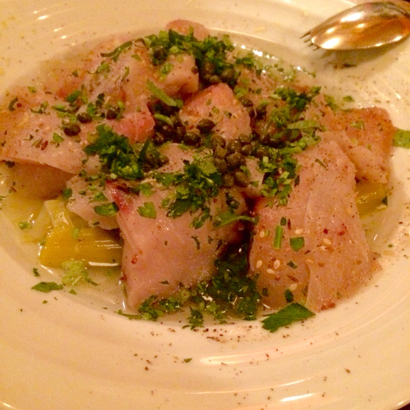 三重産サワラとカツオのカルパッチョ(祥瑞 Shonzui)