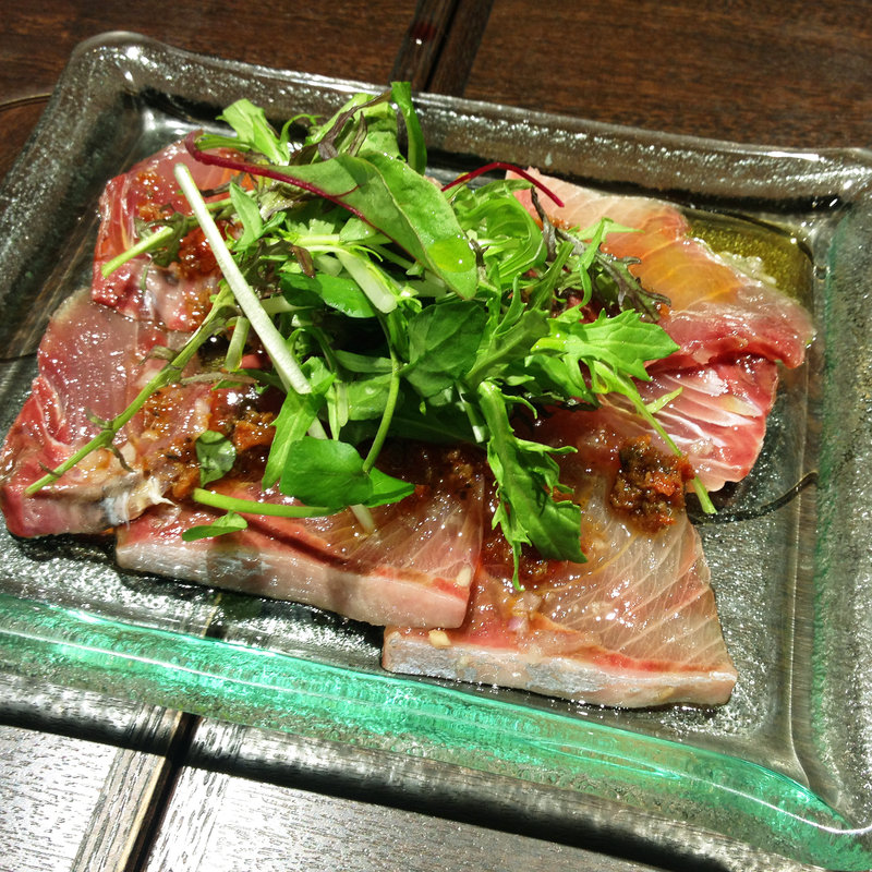 産直鮮魚のカルパッチョ(俺のフレンチ・イタリアン AKASAKA)
