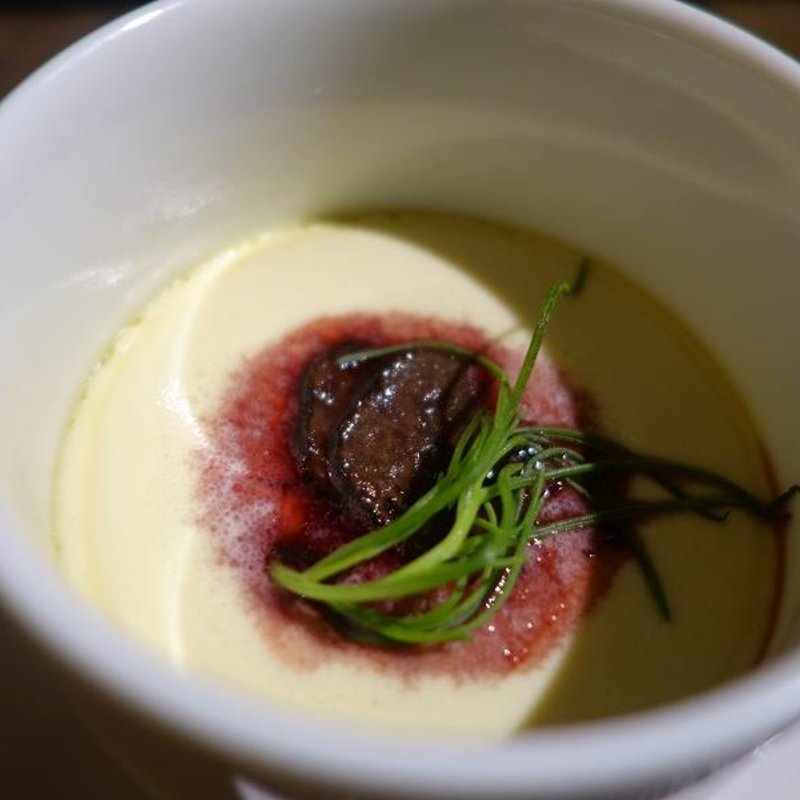 フォアグラとトリュフの茶碗蒸し(炭焼 MITSU （すみやきみつ）)