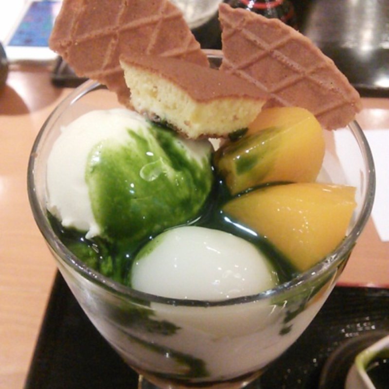 抹茶パフェ(松崎煎餅 お茶席 )