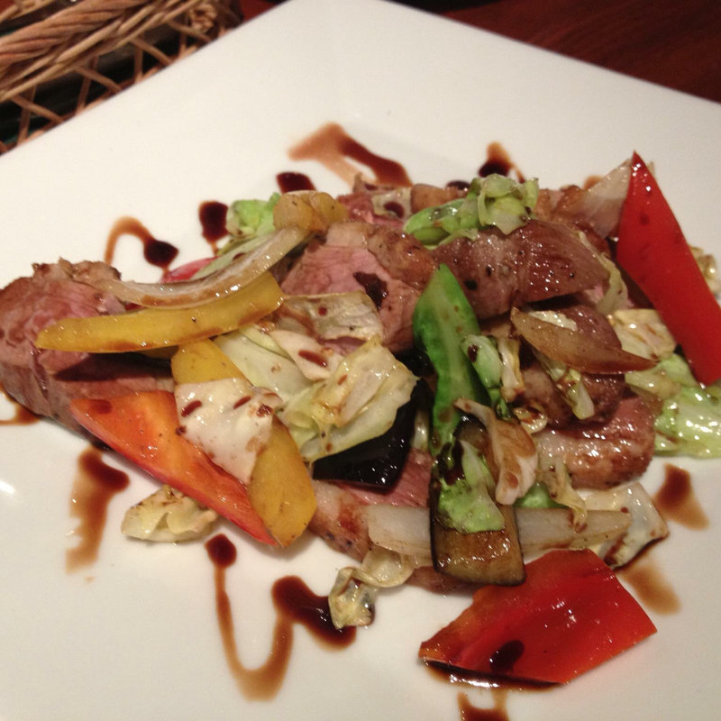 鴨と野菜のバルサミコソテー(バール・パッパ baR pappA)