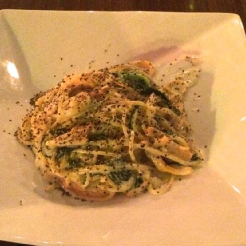 スモークサーモンのクリームパスタ(BOMA TOKYO)