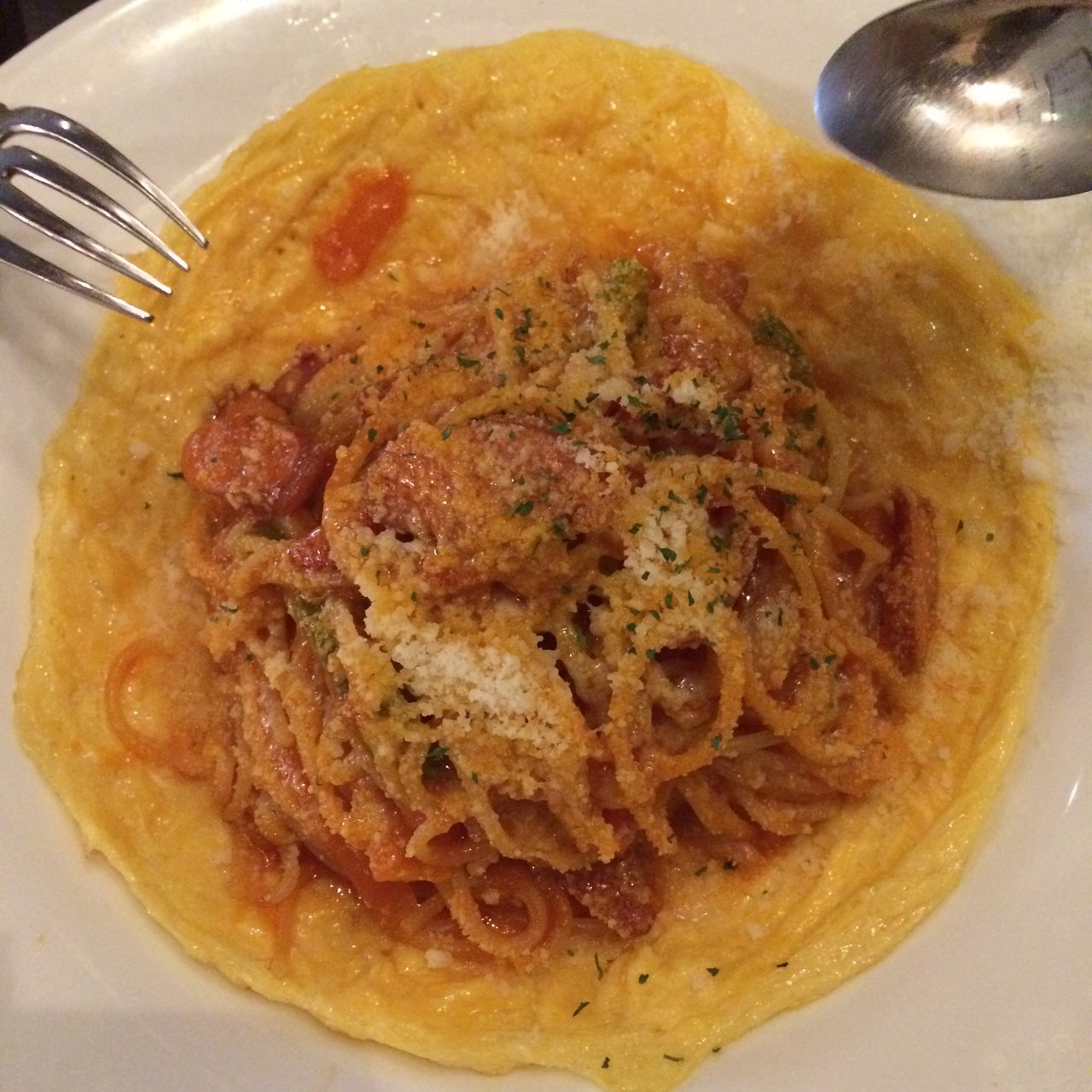 とろとろたまごのオムレツとスパゲティナポリタン(リヤン (LeLien))の口コミ一覧 おいしい!が増えるグルメアプリ「SARAH」