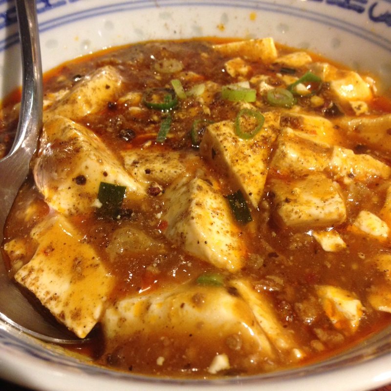 油かす入り麻婆豆腐(黒龍天神樓 （コクリュウテンジンロウ）)