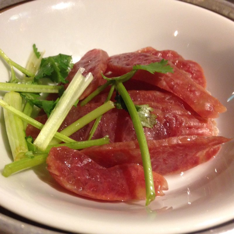 台湾ソーセージ(黒龍天神樓 （コクリュウテンジンロウ）)