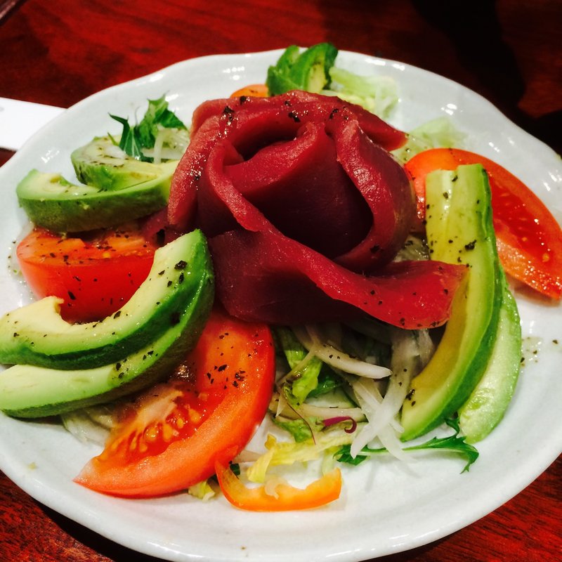 マグロのカルパッチョ(栄寿司総本店)