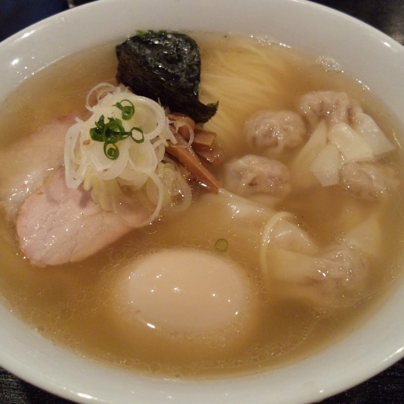 ワンタンメン（塩）＋味付け玉子(支那ソバ　小むろ )