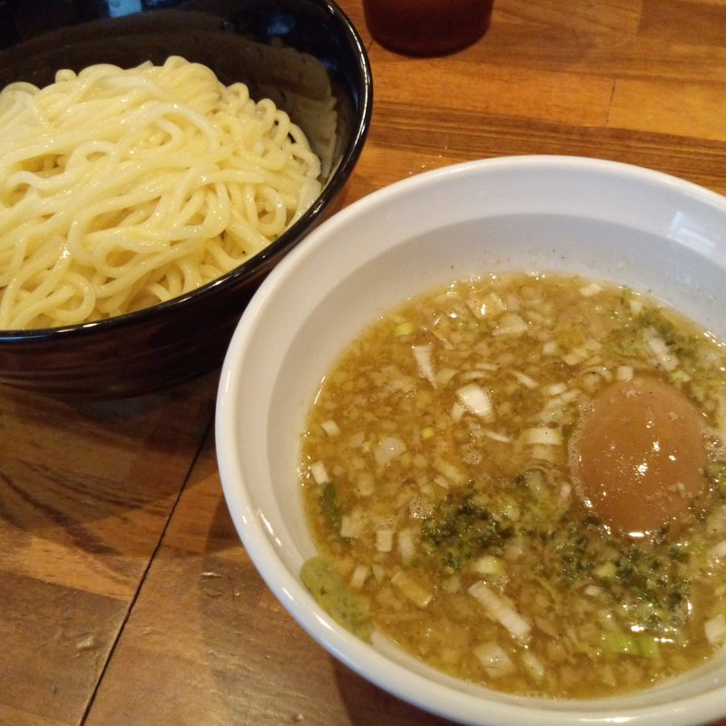 塩つけ麺（並盛240g）＋味玉(めいげんそ)
