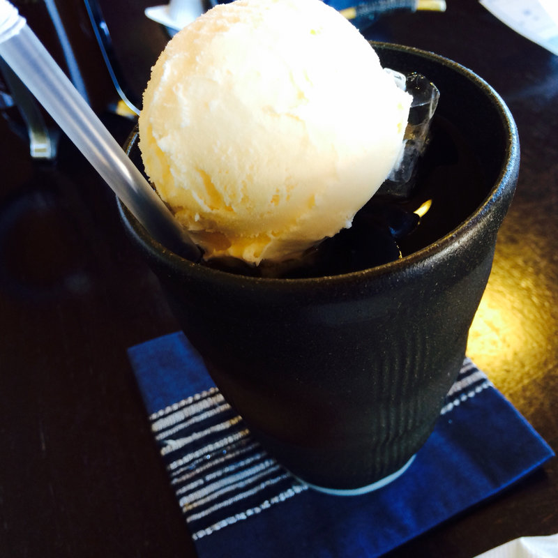 アイスコーヒーフロート(ゆずり葉 )