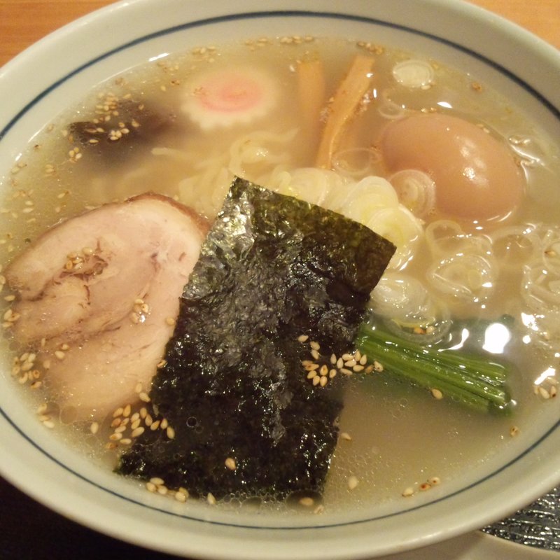 塩そば＋づけ玉子(むさし野 （むさしの）)