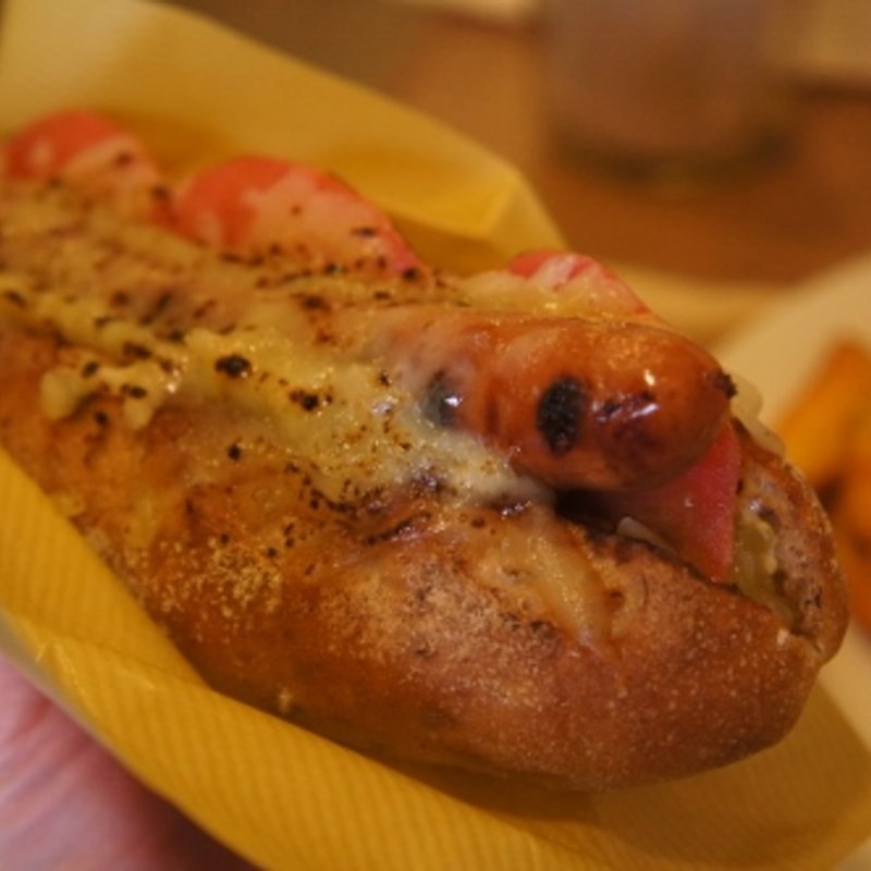 チーズホットドッグセット(Sunchago Burgers)