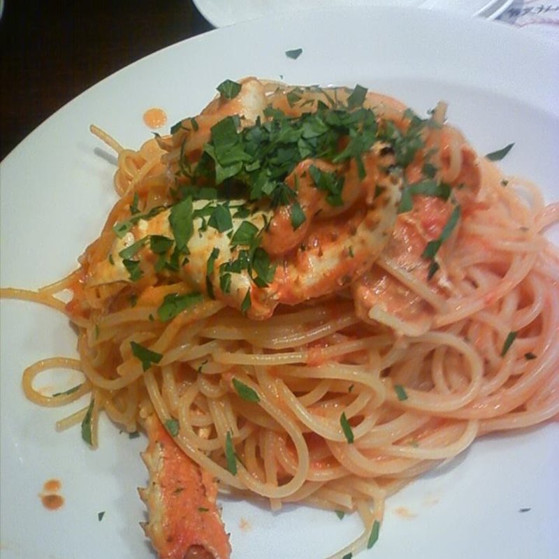 限定!! 活オマール海老のトマトクリームパスタ(俺のイタリアン 東京)