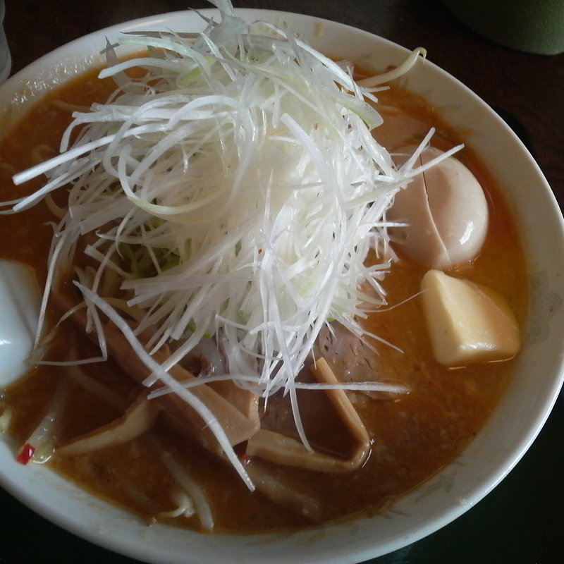 味噌ネギ＋バター＋煮玉子(ら～めん純輝 潮来1号店)
