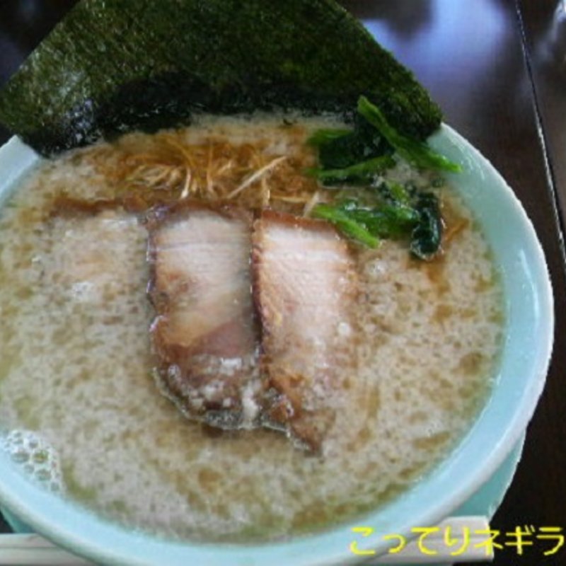 こってりネギラーメン (麺者 黒嵐 ・ 本店)