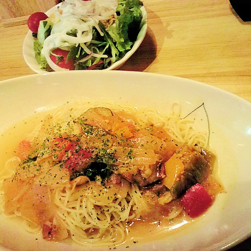 ラタトゥイユのパスタ(かえるの王子様 東陽町店)