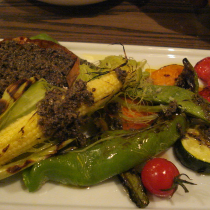 炙り野菜のバーニャカウダサラダ(文世食堂)