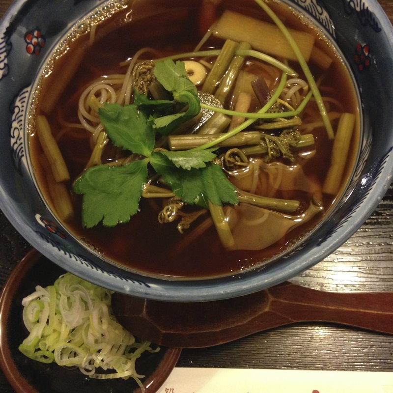 山菜そば(そば処 つたの家)