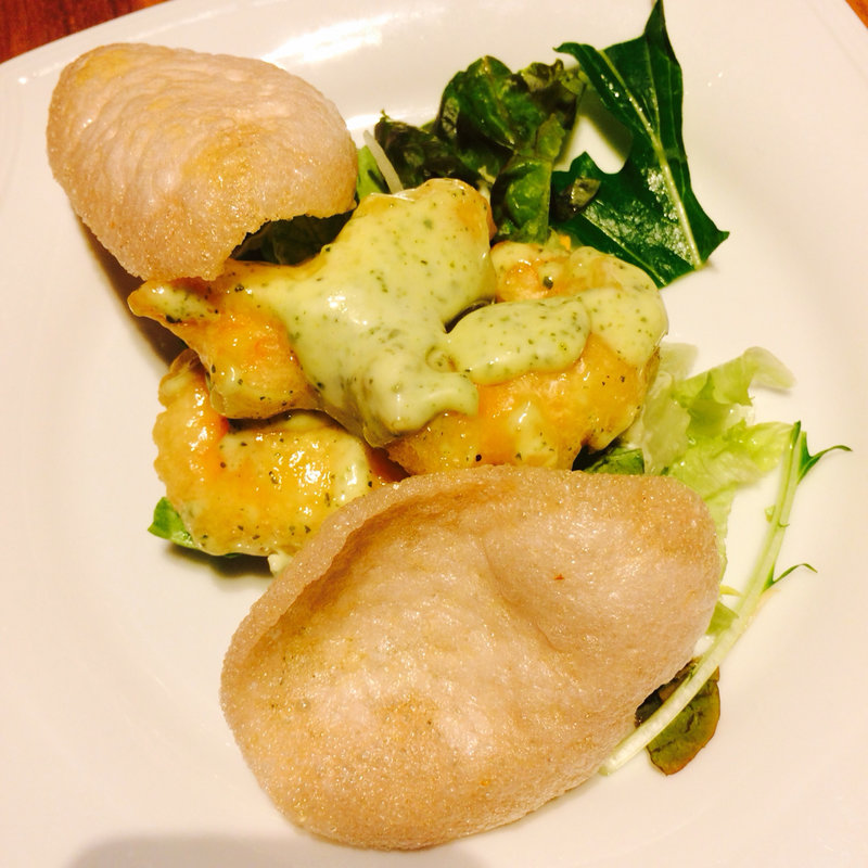 エビフリッターのバジルマヨネーズ(左吉)