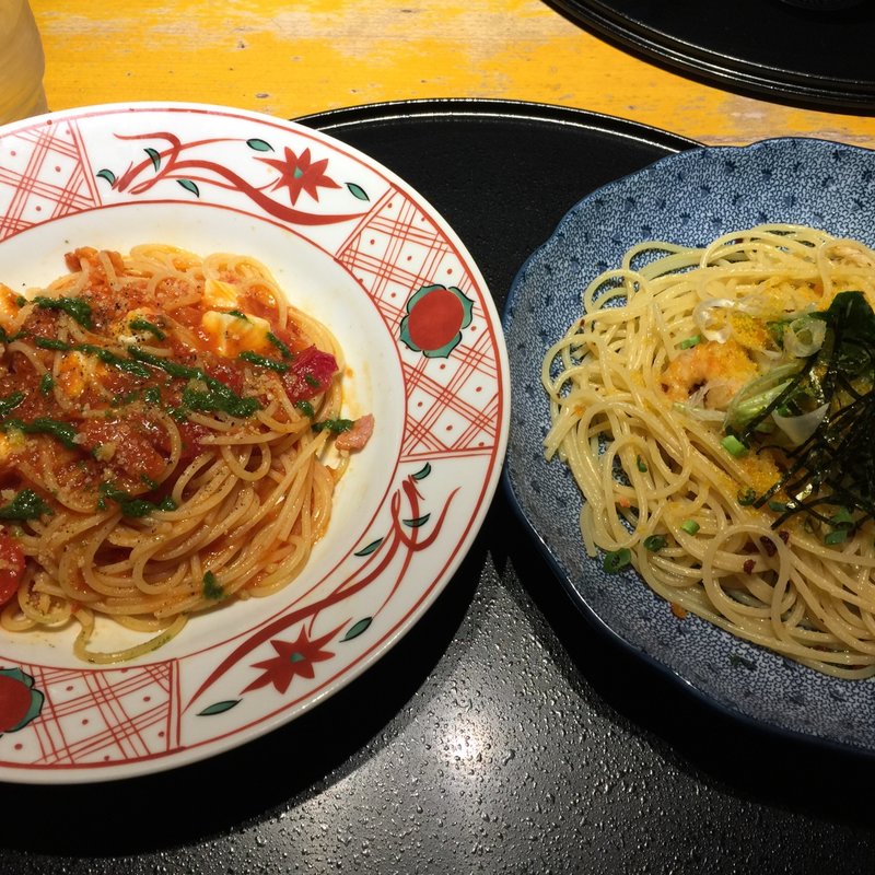 ハーフ&ハーフセット(洋麺屋五右衛門 大阪NAMBAなんなん店)
