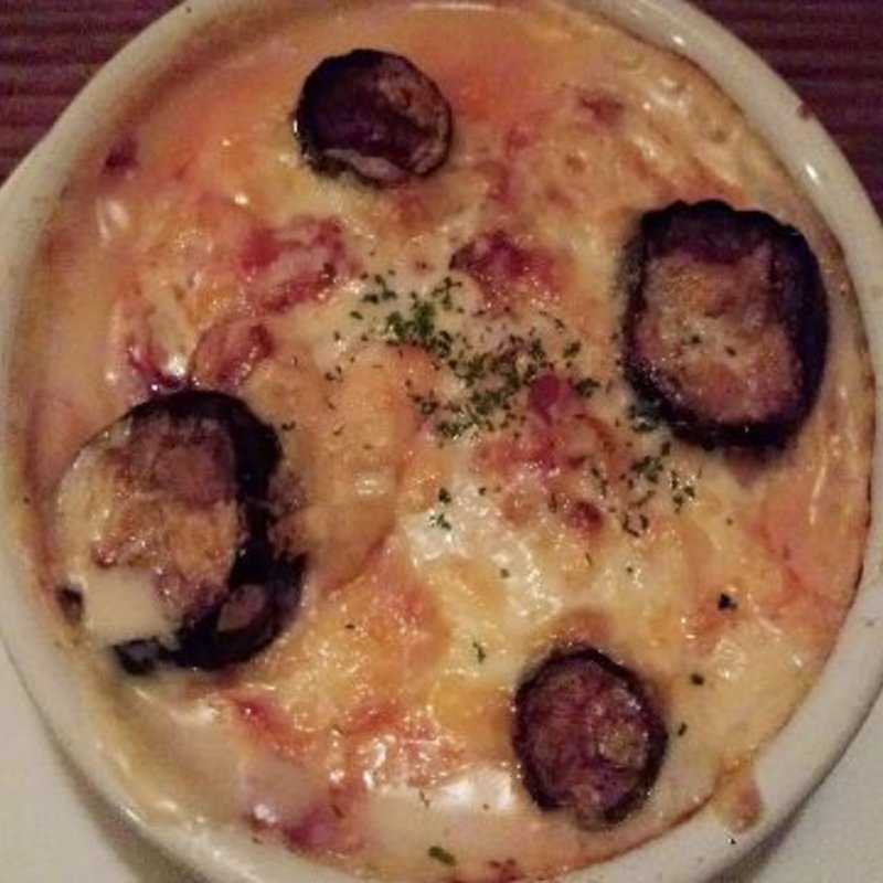 グラタン風トマトソースのナスとベーコンのスパ(夢街道 東金井店 )