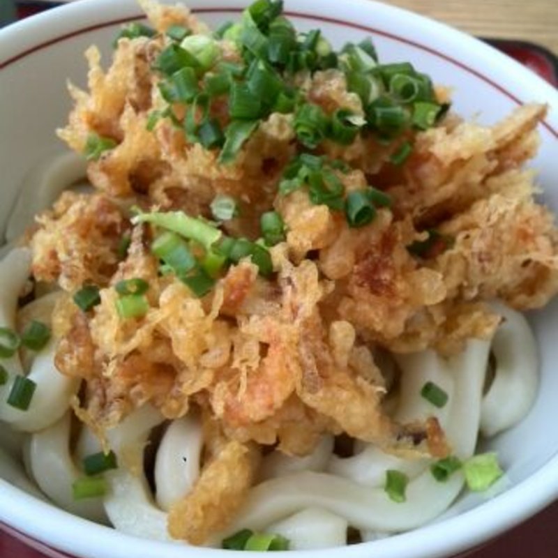 桜えびと新玉ねぎのかき揚げと竹の子ご飯(茶寮伊勢 藤次郎)