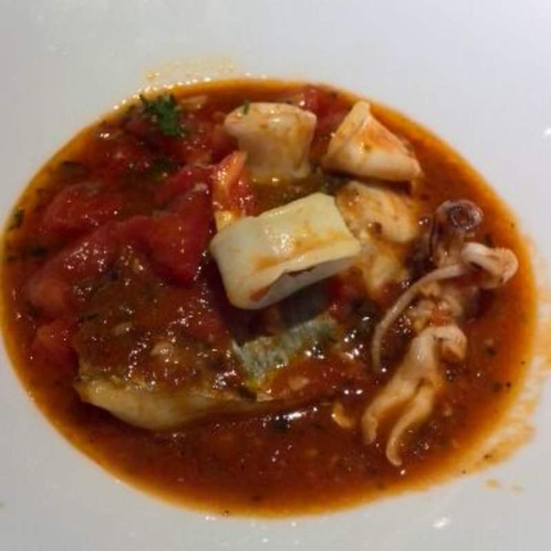 サワラとヤリイカのアクアパッツァ(タントチッタ アトレ大井町店)