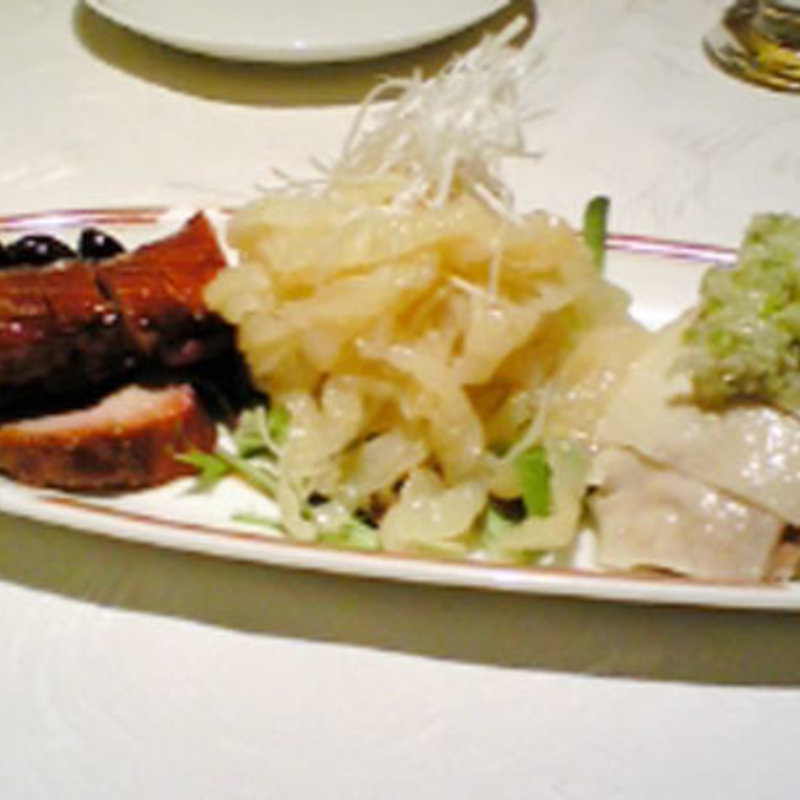 前菜　三種盛り合わせ(筑紫樓(ツクシロウ) 銀座店)