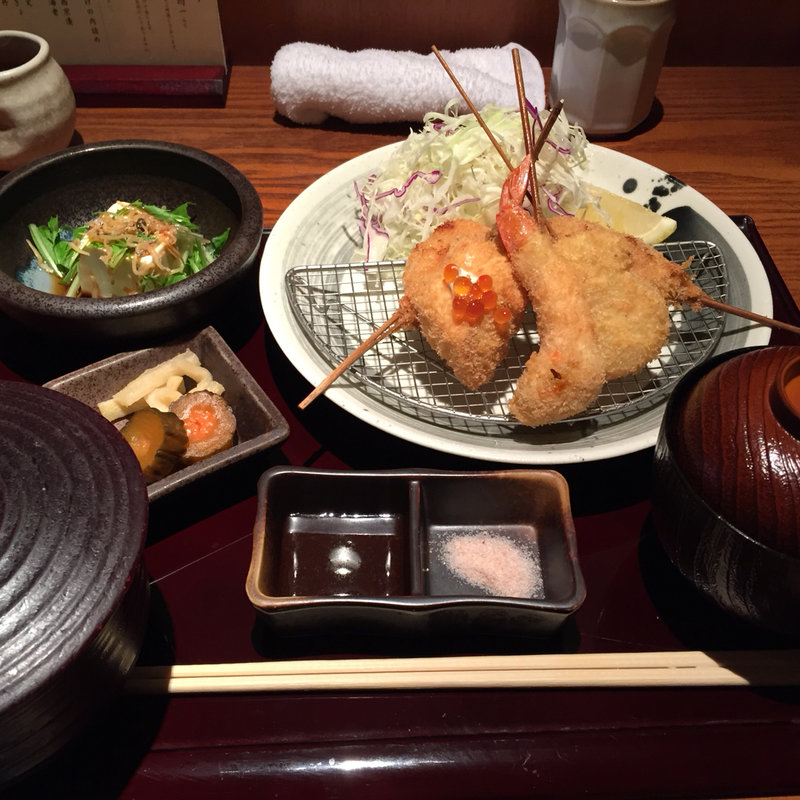 串揚げ御膳(串揚げ 串亭 新宿代々木)