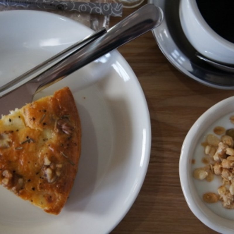 ケークサレのブランチセット(高波カフェ)